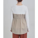 【S-LL】ビスチェ風ドッキングトップス | SHOO・LA・RUE | 詳細画像15