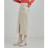 【S-LL/あったか】すらりときれい見え ベイカー風ナロースカート | SHOO・LA・RUE | 詳細画像10