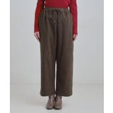 【洗濯機可/S-LL/あったか】ラフ過ぎない 大人のイージーワイドパンツ | SHOO・LA・RUE | 詳細画像13 