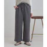 ブラック(019) | 【洗濯機可/S-LL/あったか】ラフ過ぎない 大人のイージーワイドパンツ | SHOO・LA・RUE