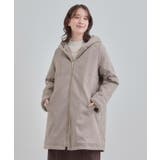 【S-LL】マットな色味が大人な雰囲気 スエード調フードコート | SHOO・LA・RUE | 詳細画像9 