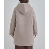 【S-LL】マットな色味が大人な雰囲気 スエード調フードコート | SHOO・LA・RUE | 詳細画像15 