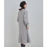 スタイルがすっきりに見える 裾マーメイドニットワンピース | SHOO・LA・RUE | 詳細画像3