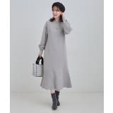 スタイルがすっきりに見える 裾マーメイドニットワンピース | SHOO・LA・RUE | 詳細画像4