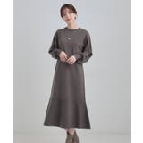 スタイルがすっきりに見える 裾マーメイドニットワンピース | SHOO・LA・RUE | 詳細画像9