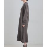 スタイルがすっきりに見える 裾マーメイドニットワンピース | SHOO・LA・RUE | 詳細画像14