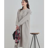 グレー(012) | 【あったか】1枚で着られる Aラインワンピース | SHOO・LA・RUE