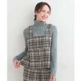 【2点セット】着るだけで決まる クラシカルなツイード調 チェック柄セットアップ | SHOO・LA・RUE | 詳細画像1