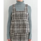 【2点セット】着るだけで決まる クラシカルなツイード調 チェック柄セットアップ | SHOO・LA・RUE | 詳細画像22