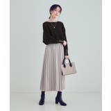 【洗える】大人の上品コーデに お袖ビジュー釦付きリブドルマンニット | SHOO・LA・RUE | 詳細画像28