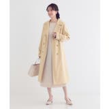 【S-LL/防花粉/撥水加工】ロングトレンチコート | SHOO・LA・RUE | 詳細画像7 