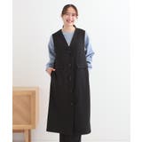 【S-LL/2WAY】ジャンドレにもなるロングジレ | SHOO・LA・RUE | 詳細画像1 