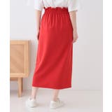 【洗える】洗濯後しわになりにくい カットジョーゼット ナロースカート | SHOO・LA・RUE | 詳細画像15