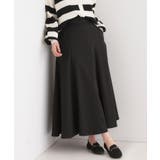 ブラック(019) | 【S-LL】ZIP使いフレアスカート | SHOO・LA・RUE