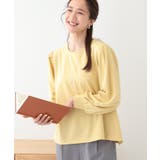 イエロー(031) | 女性らしく好印象 アクセ付き カットジョーゼット | SHOO・LA・RUE
