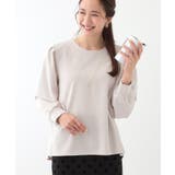 ライトベージュ(051) | 女性らしく好印象 アクセ付き カットジョーゼット | SHOO・LA・RUE