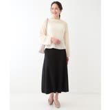 【セットアップ可/S-LL】大人上品に揺れる ニットフレアスカート | SHOO・LA・RUE | 詳細画像7