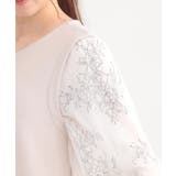 1枚で上品に決まる お袖レース切り替え7分袖ワンピース | SHOO・LA・RUE | 詳細画像18 