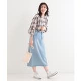 【S-LL】チェック柄シャーリングシャツ | SHOO・LA・RUE | 詳細画像7 
