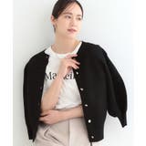 ブラック(019) | 【S-LL】大人フェミニンな着こなしに 透かし編みニットカーディガン | SHOO・LA・RUE