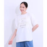 【S-LL/ひんやり/UV】こなれ感あるぷっくりラメ デザインロゴTシャツ | SHOO・LA・RUE | 詳細画像5 