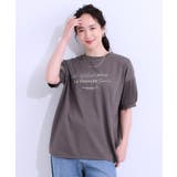 【S-LL/ひんやり/UV】こなれ感あるぷっくりラメ デザインロゴTシャツ | SHOO・LA・RUE | 詳細画像13 