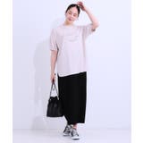 【S-LL/ひんやり/UV】こなれ感あるぷっくりラメ デザインロゴTシャツ | SHOO・LA・RUE | 詳細画像19 