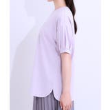 【S-LL/ひんやり/UV】こなれ感あるぷっくりラメ デザインロゴTシャツ | SHOO・LA・RUE | 詳細画像22 