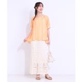 【S-LL/2点セット】インせず着られる はしごレース5分袖ブラウス | SHOO・LA・RUE | 詳細画像15 