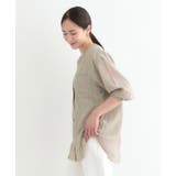 【高レビュー】大人のシアー感 バンドカラーシャツ | SHOO・LA・RUE | 詳細画像10 