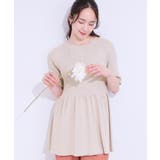 グレージュ(050) | ペプラムニットトップス | SHOO・LA・RUE