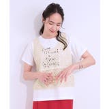 【S-LL/2点セット】大人カジュアルに レースビスチェ+プリントTシャツ | SHOO・LA・RUE | 詳細画像5 