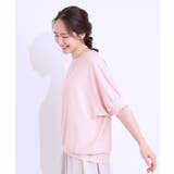 【ひんやり/UV】ほんのりラメで大人上品 お袖リブ ドルマントップス | SHOO・LA・RUE | 詳細画像10 
