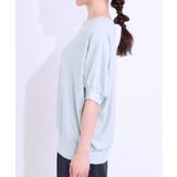 【ひんやり/UV】ほんのりラメで大人上品 お袖リブ ドルマントップス | SHOO・LA・RUE | 詳細画像26 