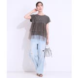 【S-LL/2点セット】程よい甘さをプラス Tシャツ+チュールトップス | SHOO・LA・RUE | 詳細画像18
