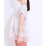 【S-LL/2点セット】程よい甘さをプラス Tシャツ+チュールトップス | SHOO・LA・RUE | 詳細画像23