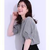 ブラック(219) | 【S-LL/セットアップ可/5分袖】涼しくこなれる お袖タックブラウス | SHOO・LA・RUE