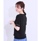 【S-LL/洗える/UV】お袖シアーでヘルシーに フレアスリーブサマーニット | SHOO・LA・RUE | 詳細画像10