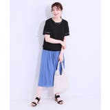 【S-LL/洗える/UV】お袖シアーでヘルシーに フレアスリーブサマーニット | SHOO・LA・RUE | 詳細画像11