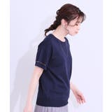 【S-LL/洗える/UV】お袖シアーでヘルシーに フレアスリーブサマーニット | SHOO・LA・RUE | 詳細画像14
