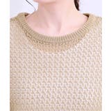 【S-LL/2WAY】ラメが華やか 透かしニットカーディガン | SHOO・LA・RUE | 詳細画像25 