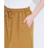 【セットアップ可/ひんやり】大人カジュアルに ベイカー風デザインスカート | SHOO・LA・RUE | 詳細画像17 