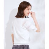 【S-LL】大人上品な お袖シアー切り替えニット | SHOO・LA・RUE | 詳細画像10