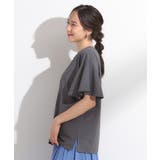 【S-LL/ひんやり/二の腕カバー】華やかさをプラスする お袖フリルTシャツ | SHOO・LA・RUE | 詳細画像18 