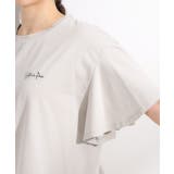 【S-LL/ひんやり/二の腕カバー】華やかさをプラスする お袖フリルTシャツ | SHOO・LA・RUE | 詳細画像29 