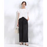 【着丈選べる】触れる度ひんやり ゆるきれい イージーワイドパンツ | SHOO・LA・RUE | 詳細画像10 
