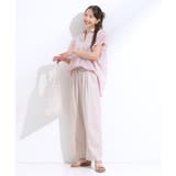 【着丈選べる】触れる度ひんやり ゆるきれい イージーワイドパンツ | SHOO・LA・RUE | 詳細画像17 