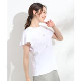 【汗ジミ防止/ひんやり/UV】フリルスリーブTシャツ | SHOO・LA・RUE | 詳細画像2