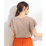 【汗ジミ防止/ひんやり/UV】フリルスリーブTシャツ | SHOO・LA・RUE | 詳細画像14