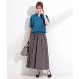 【S-LL/裏地ひんやり】エアリーで涼やか 大人のシアースカーチョ | SHOO・LA・RUE | 詳細画像25 